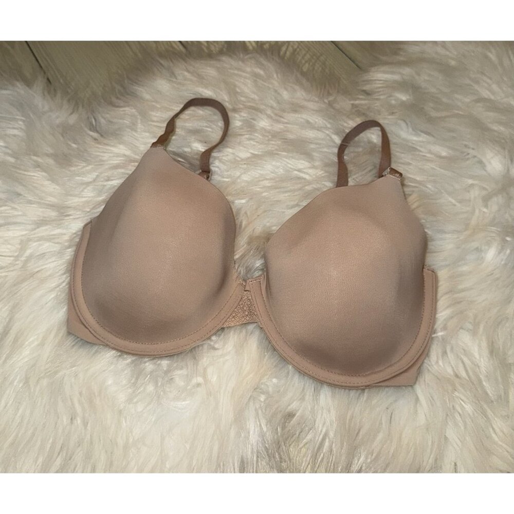 Calvin Klein QF6617 Perfectly Fit Flex T-Shirt Bra Lined UW Womens 30DD Beige